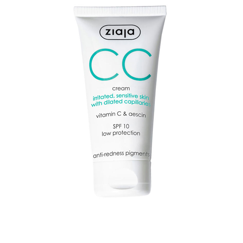 Ziaja CC Cream for Irritated, Sensitive Skin with Dilated Capillaries 50ml