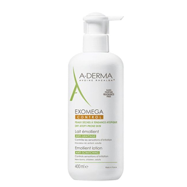 Leche emoliente antiprurito A-Derma Exomega Control 400 ml