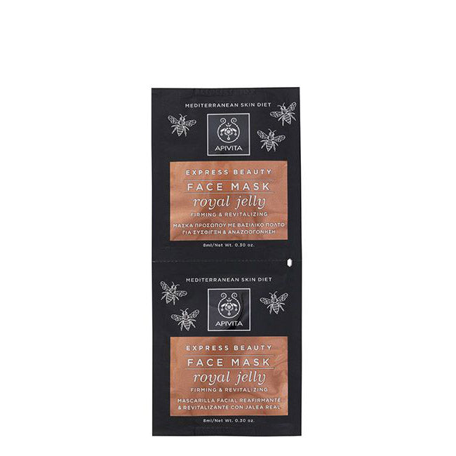 Apivita Express Beauty Máscara Reafirmante e Revitalizante Geleia Real 2x8ml