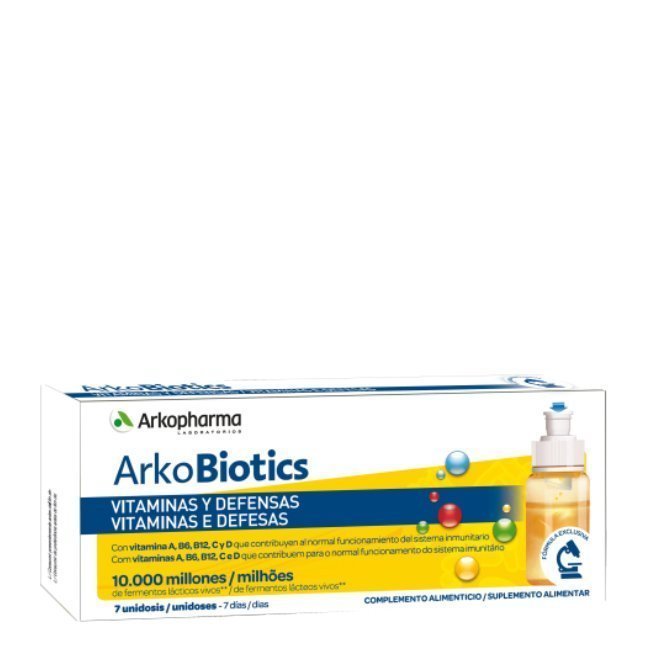Arkobiotics Vitaminas e Defesas Adultos Unidoses 7 x 10ml
