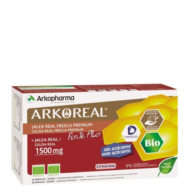 Arkoreal Geleia Real Forte 1500 mg Ampolas x20