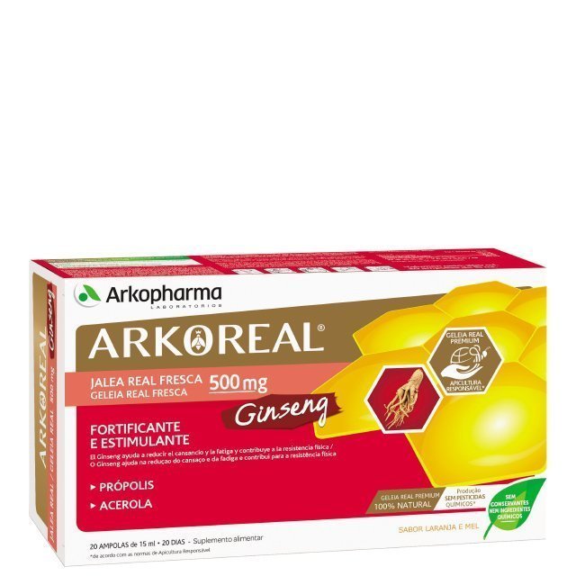 Arkoreal Geleia Real + Ginseng Ampolas 20unid