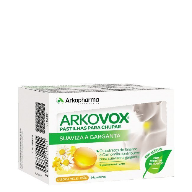 Arkopharma Arkovox Mel e Limão 24 comprimidos
