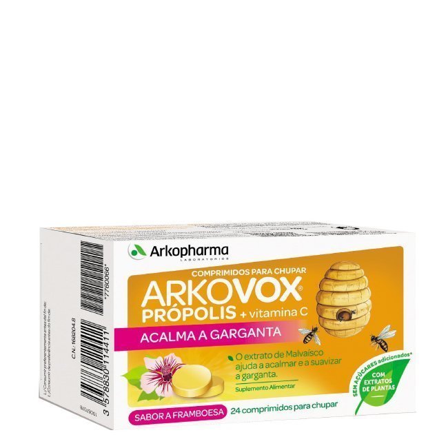 Arkovox Própolis + Vitamina C - Framboesa Comprimidos x24