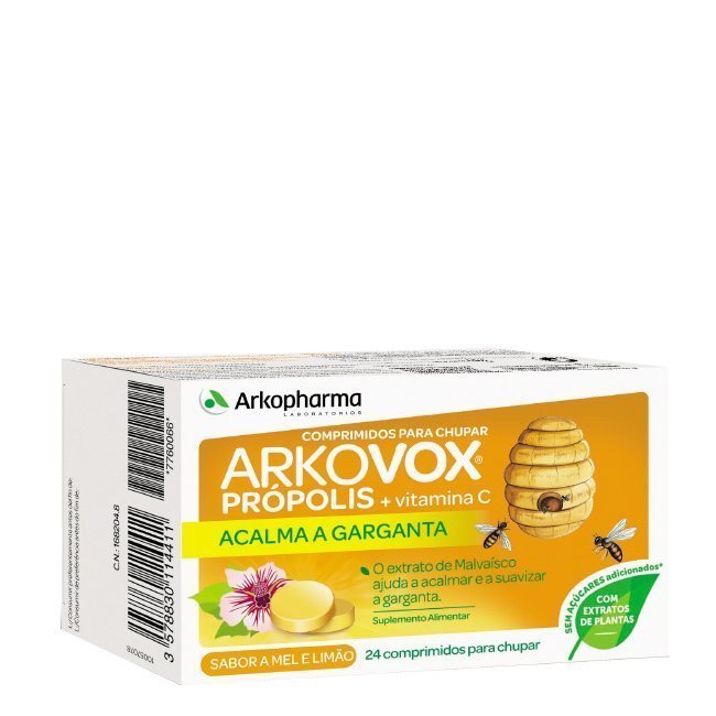 Arkovox Própolis y Vitamina C Miel 24 Comprimidos