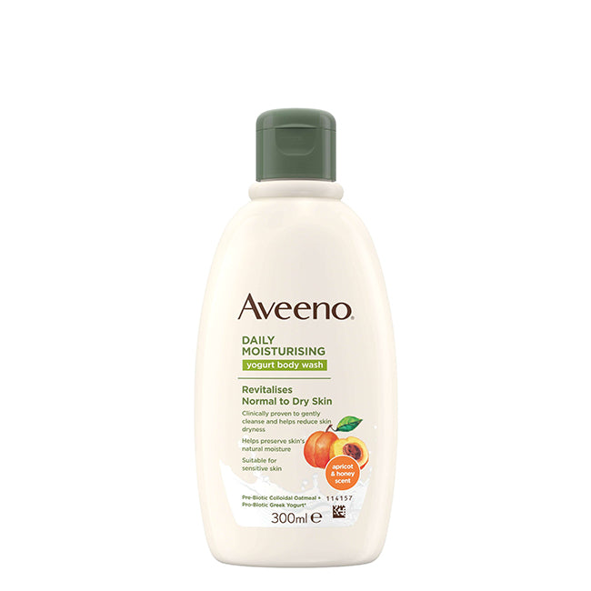 Aveeno Daily Gel de Banho Hidratante de Iogurte Damasco e Mel 300ml