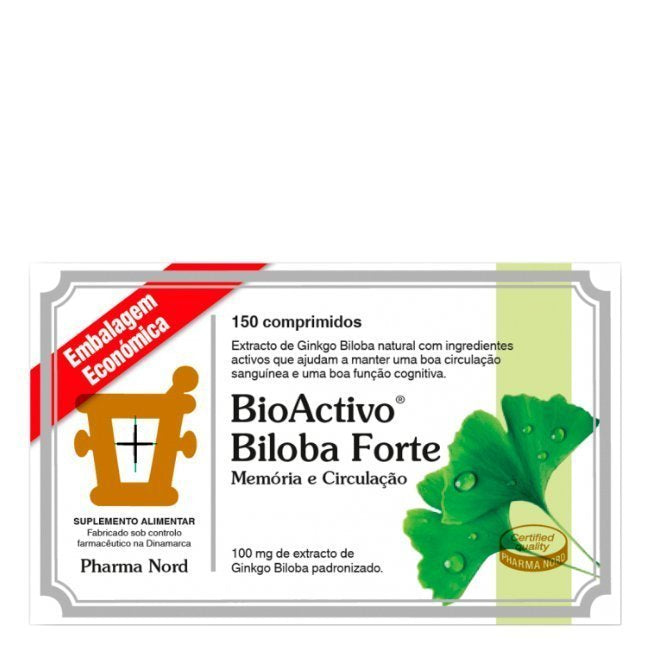 Bioactivo Comprimidos Biloba Forte 150unid
