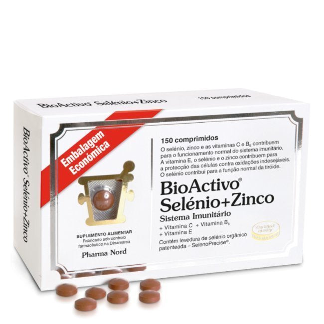 Bioactivo Comprimidos Selénio + Zinco 150unid