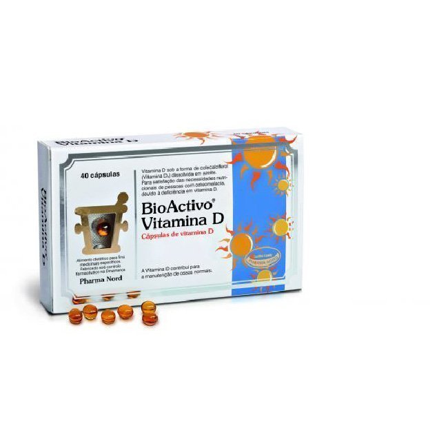 Bioactivo Vitamina D Cápsulas Ossos e Músculos 80unid