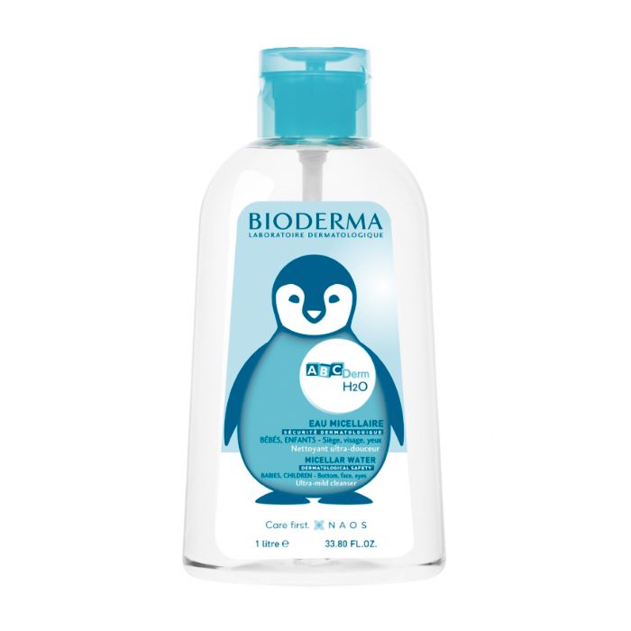 Bioderma ABCDerm H2O Água Micelar Limpeza Sem Enxaguar 1000ml