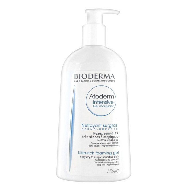 Gel limpiador en espuma intensiva Bioderma Atoderm 1000 ml