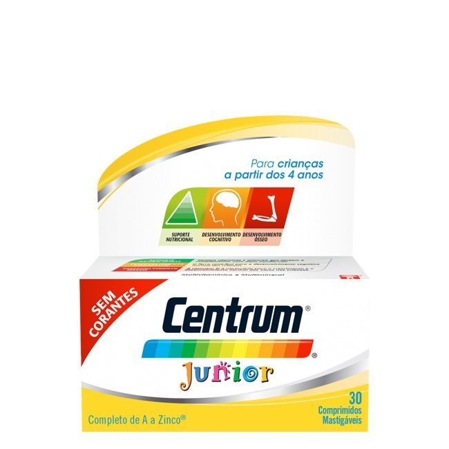 Centrum Junior Comprimidos de Mastigar Novo Sabor 30unid