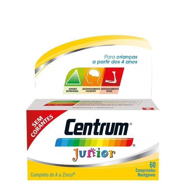 Centrum Junior Comprimidos de Mastigar Novo Sabor 60unid
