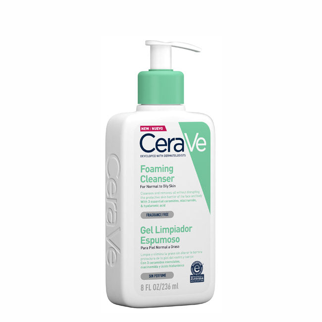 CeraVe Foaming Cleanser Gel Espuma de Limpeza Purificante 236ml
