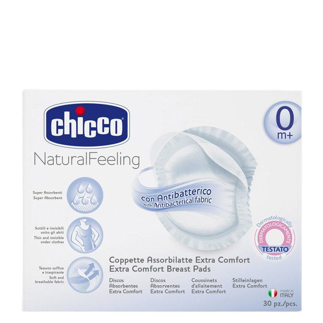 Chicco Discos Absorventes Protectores Antibacterianos Acessórios 30unid
