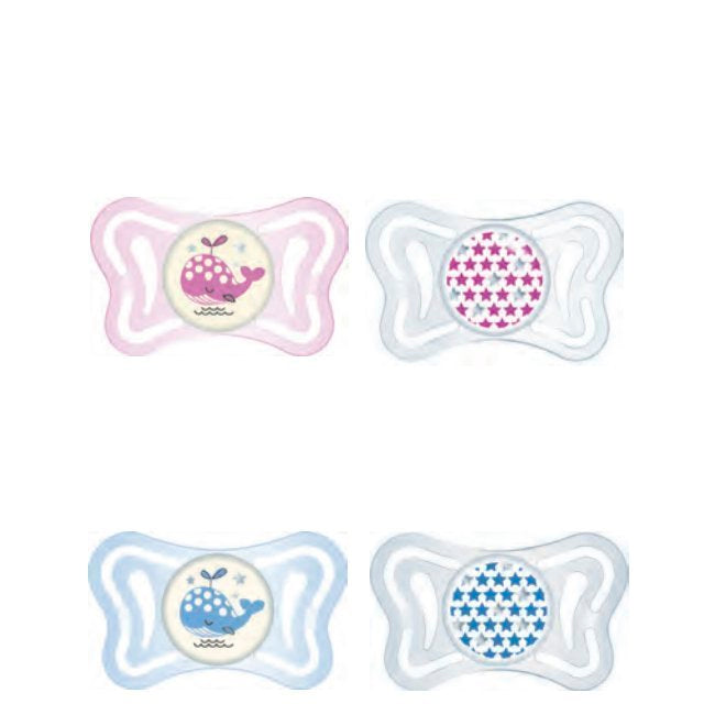 Chicco Physio Forma Light Lumi Chupeta Silicone 2-6M 2unid