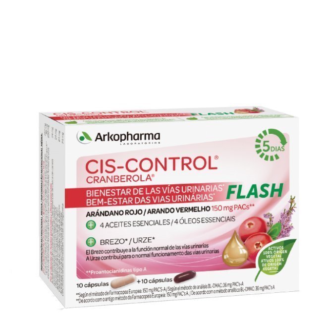 Cis-Control Cranberola Flash Cápsulas x20
