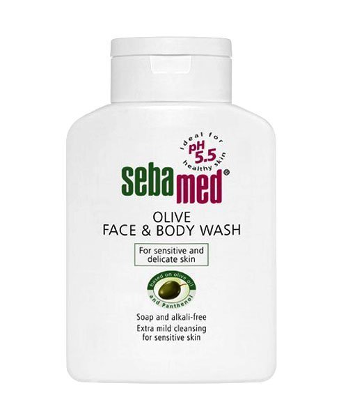 Sebamed Soap-Free Olive Face and Body Wash 1L