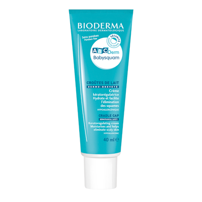 BIODERMA ABCDERM Babysquam - Crema Hidratante para Bebés - Actúa contra la Descamación y la Costra Láctea - Recomendado por Dermatólogos - Tubo de 40 ml