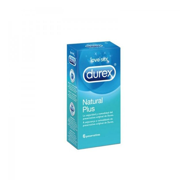 Durex Love Sex Natural Plus Condoms 6pc