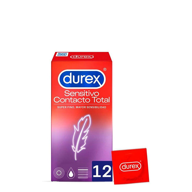 Durex Love Sex Sensitive Total Contact Condoms 12 unidades