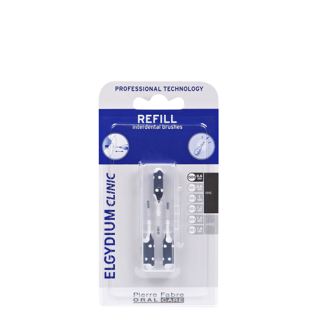 Elgydium Clinic Escovilhões Recargas Preto 3un