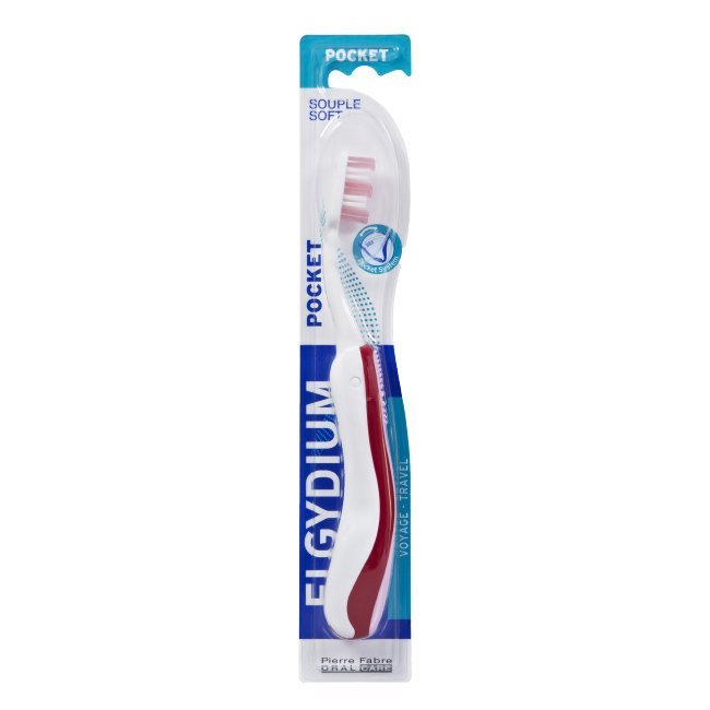 Cepillo de dientes suave de viaje de bolsillo Elgydium 1 unidad