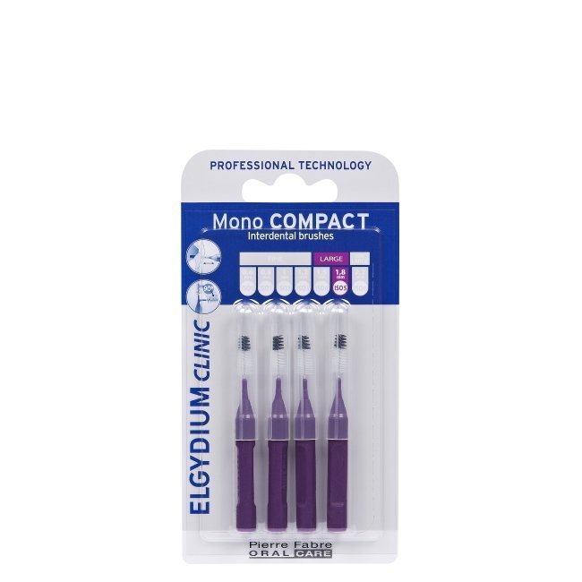 Elgydium Clinic Escovilhões Mono Compact Roxo 4unid