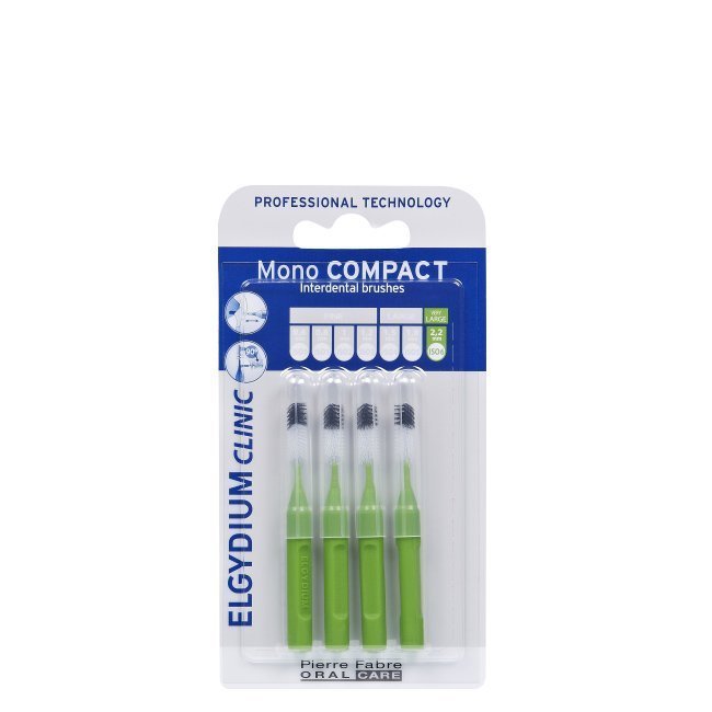 Elgydium Clinic Escovilhões Mono Compact Verde 4un