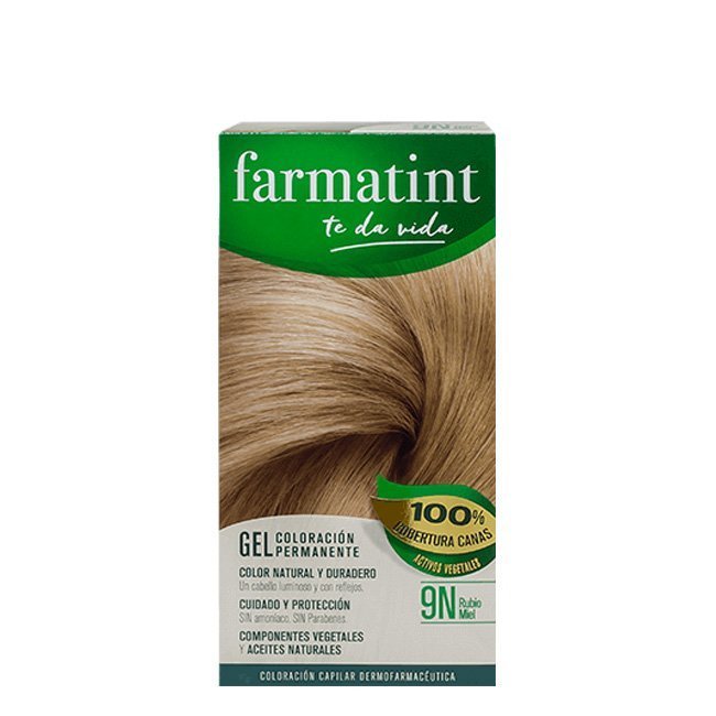 Farmatint Gel Color Coloração Permanente Cor 9N Louro Mel