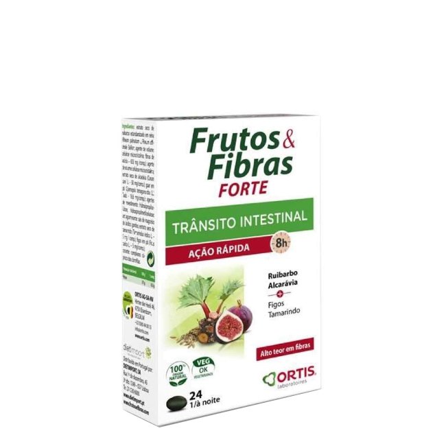 Ortis Frutos e Fibras Efeito Rápido Comprimidos 24un