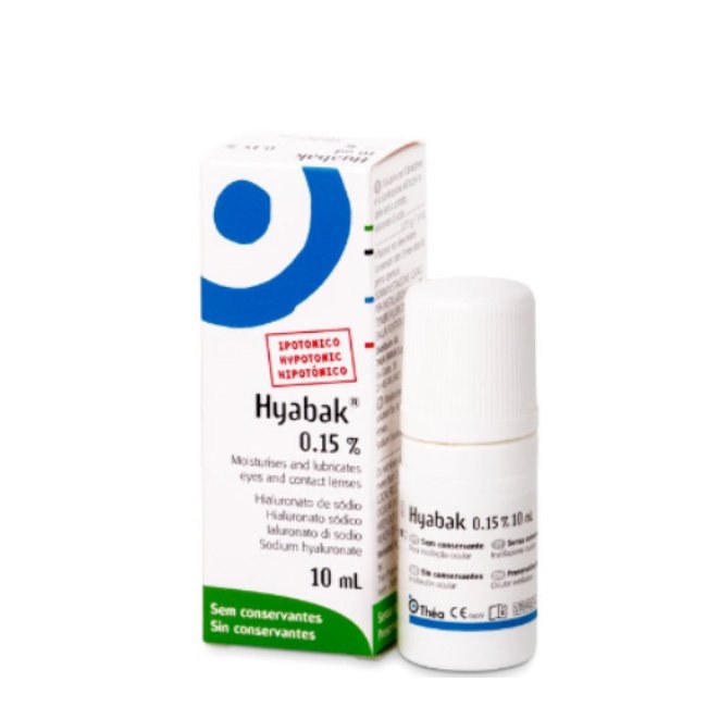 Hyabak 0 15% Solução Hipotónica Gotas Oftálmicas 10ml
