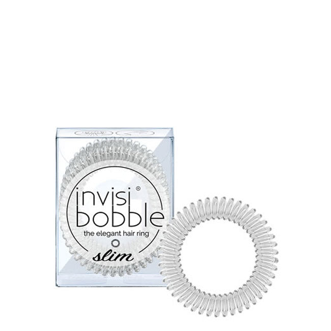 Invisibobble Slim Crystal Clear Elástico Cabelo Acessórios 3unid