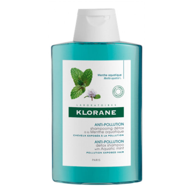 Klorane Capilar Menta Aquática Shampoo Protetor Antipoluição 200ml
