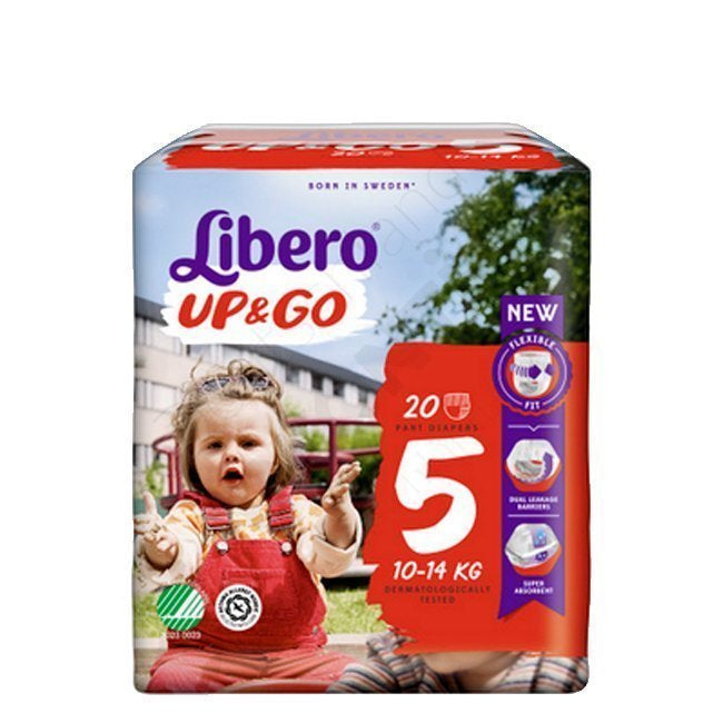 Libero Up & Go Fraldas Tamanho 5 10-14Kg 20un.