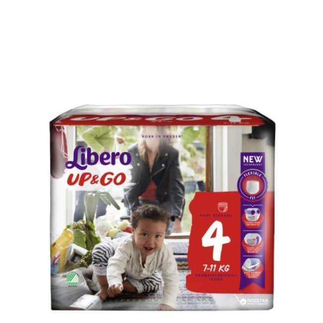 Libero Up & Go Fraldas Tamanho 4 7-11kg 22un.