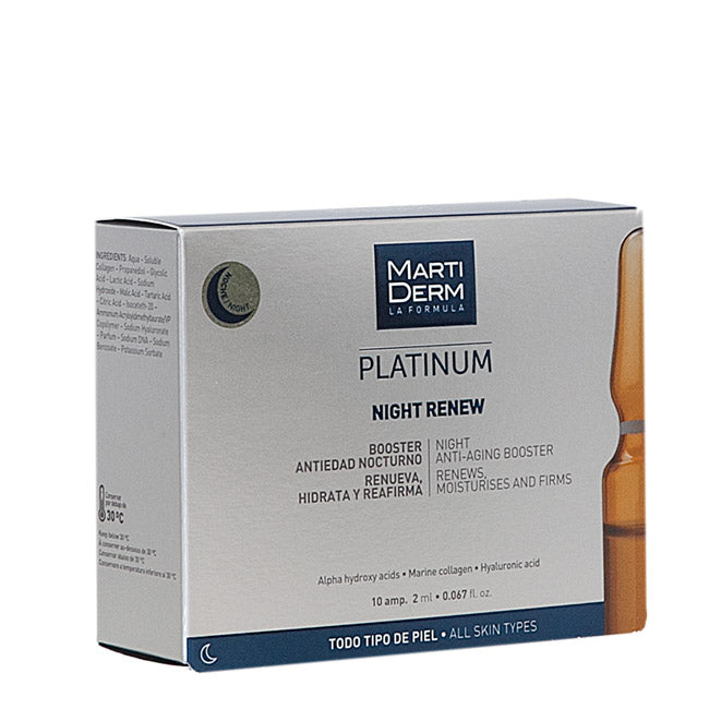 Martiderm Platinum Night Renew Ampolas Anti-Idade Noite 10x2ml