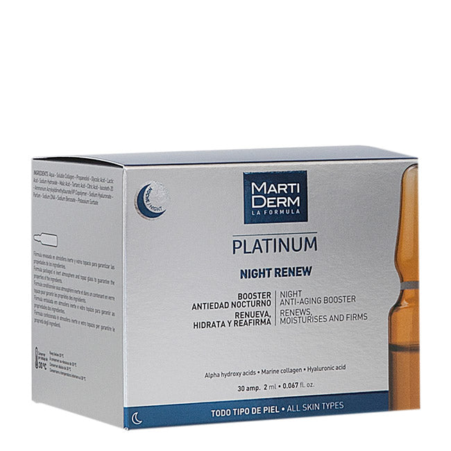 Martiderm Platinum Night Renew Ampolas Anti-Idade Noite 30x2ml