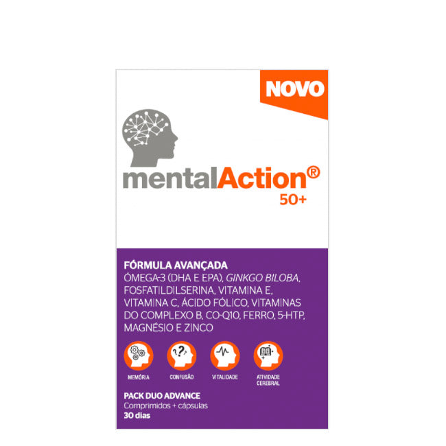 MentalAction 50+ Multivitamínico Comprimidos+Cápsulas