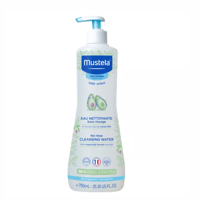 Mustela Bebé Água de Limpeza Sem Enxaguar 750ml