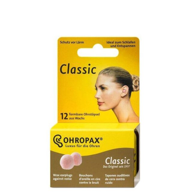Ohropax Classic Tampões Auriculares Cera 12unid