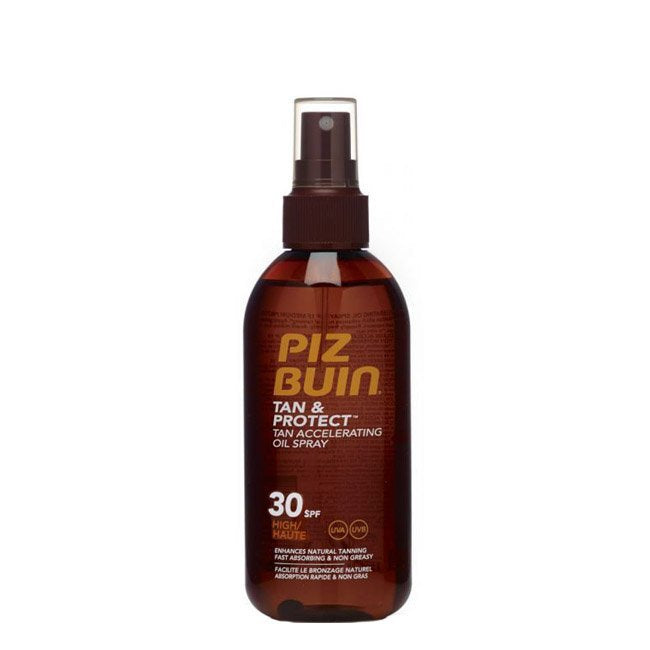 Aceite en aerosol bronceador y protector Piz Buin FPS 30 150 ml