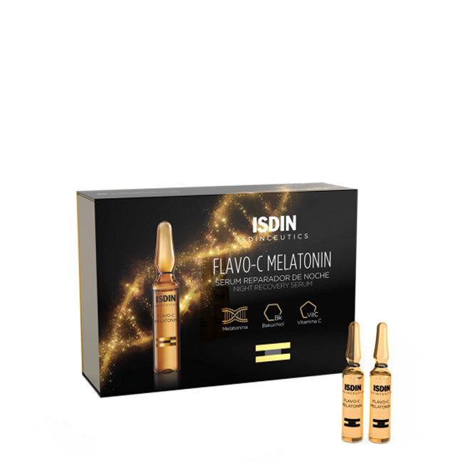 Isdin Flavo C Melatonin Sérum Reparador de Noite Ampolas 10x2ml