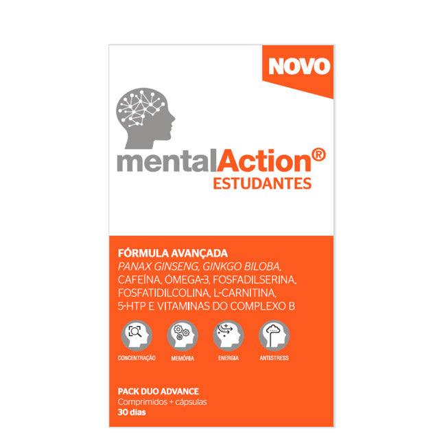 MentalAction Estudantes Comprimidos + Cápsulas 30+30unid