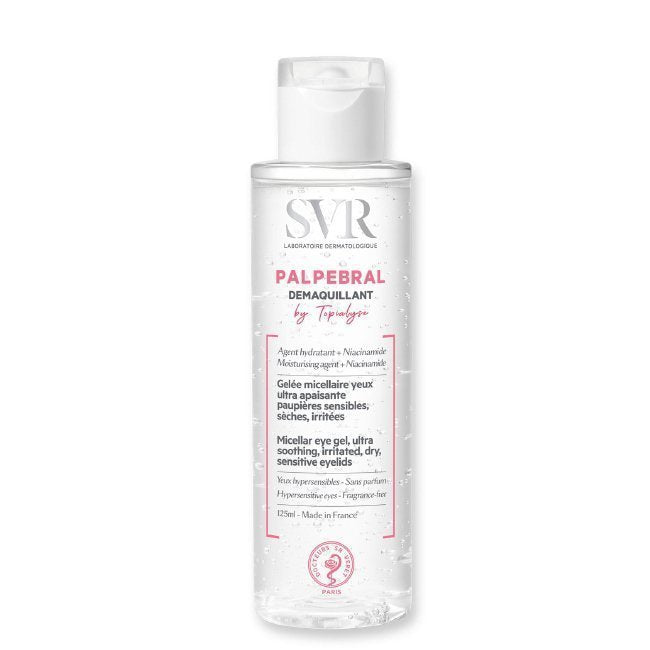 Gel Micelar Desmaquillante de Ojos SVR Palpebral de Topialyse 125 ml
