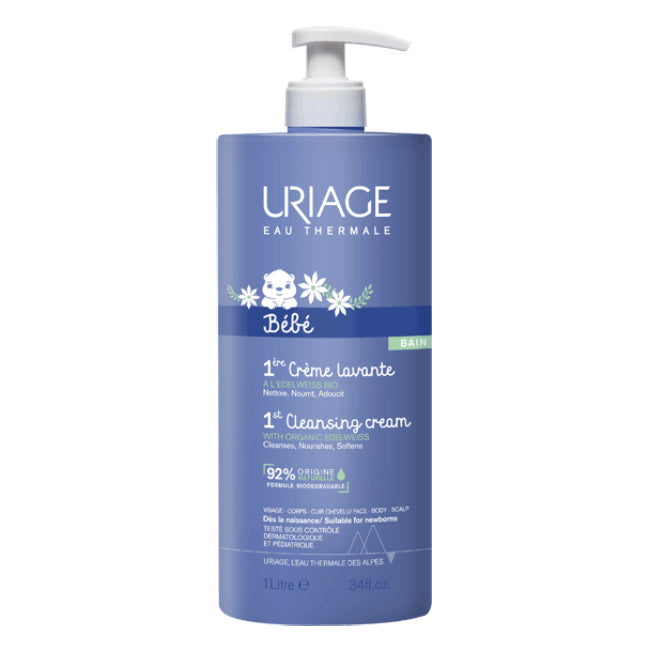 Crema limpiadora Uriage Bebé 1l