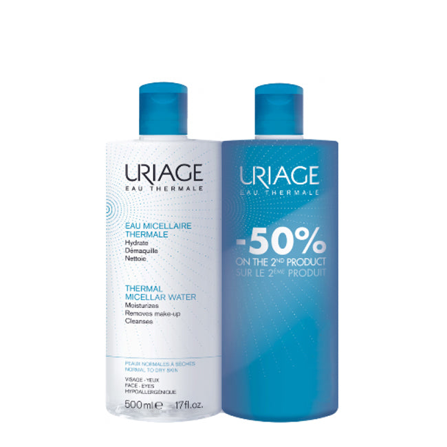 Uriage Duo Água Micelar Pele Normal a Seca 2x500ml