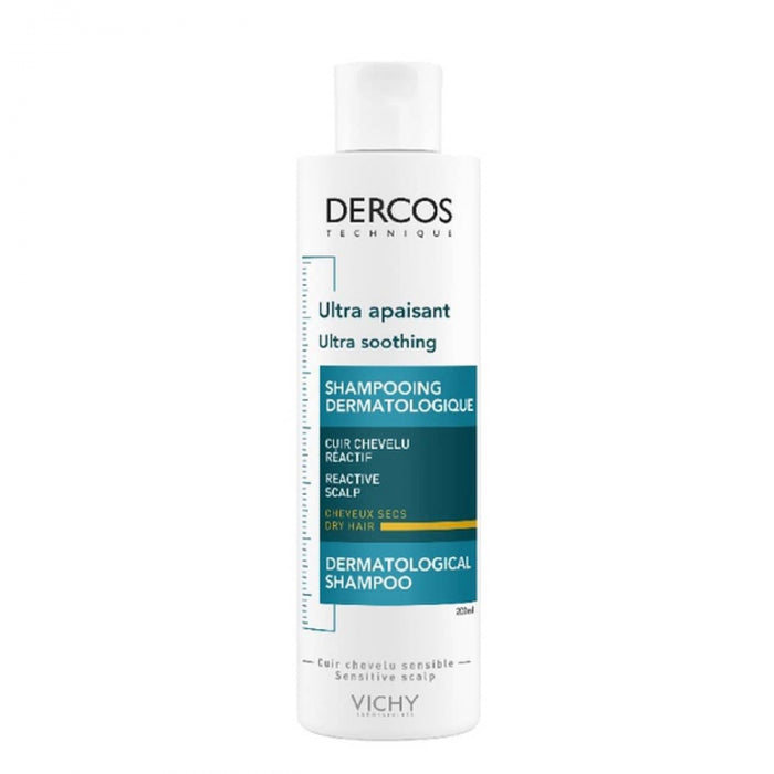 Vichy Dercos Ultra Calmante Shampoo Cabelo Seco 200ml