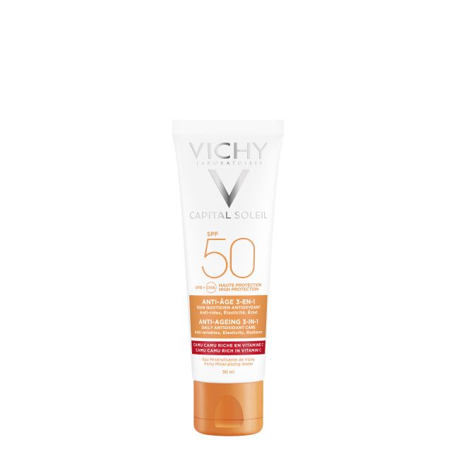 Vichy Capital Soleil Creme Anti-idade 3-em-1 FPS 50+ 50 ml