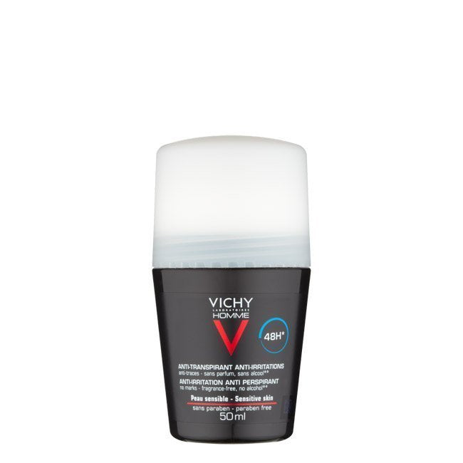 Vichy Homme Desodorizante 48h Roll-On Peles Sensíveis 50ml